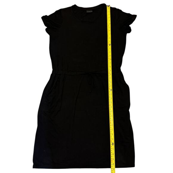 32 Degrees Cool Black Elastic Waist T Shirt Dress Size X-Large NWOT - Picture 3 of 4